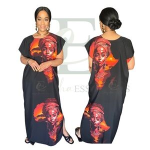African Queen Maxi MuuMuu Dress